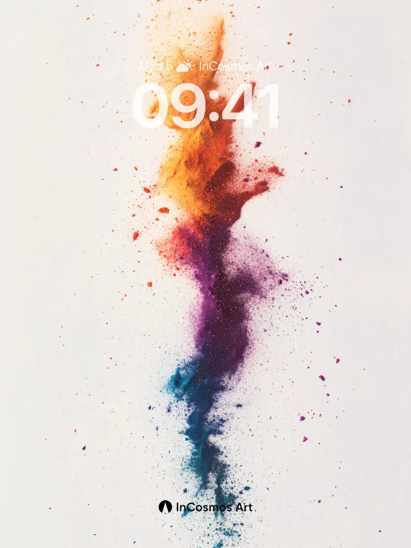 Color Storm Wallpaper with Floating Dust