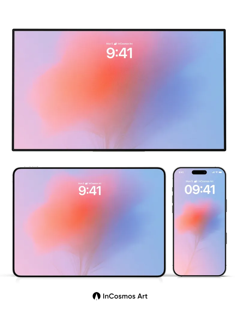 Soft Hush Floral Wallpaper with Ethereal Blur