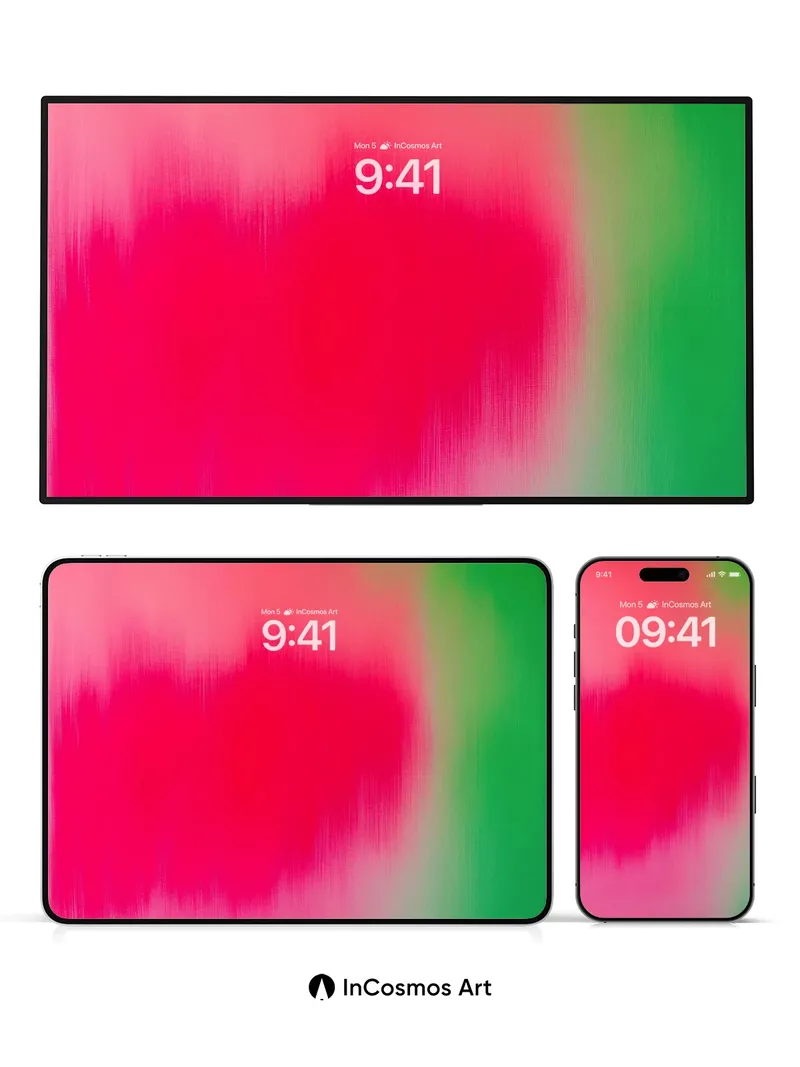 Pulsing Chroma Wallpaper with Breathable Hues