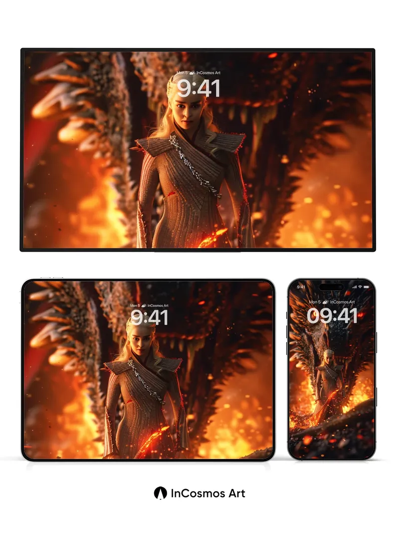 Ember Sovereign Wallpaper with Dragon's Breath