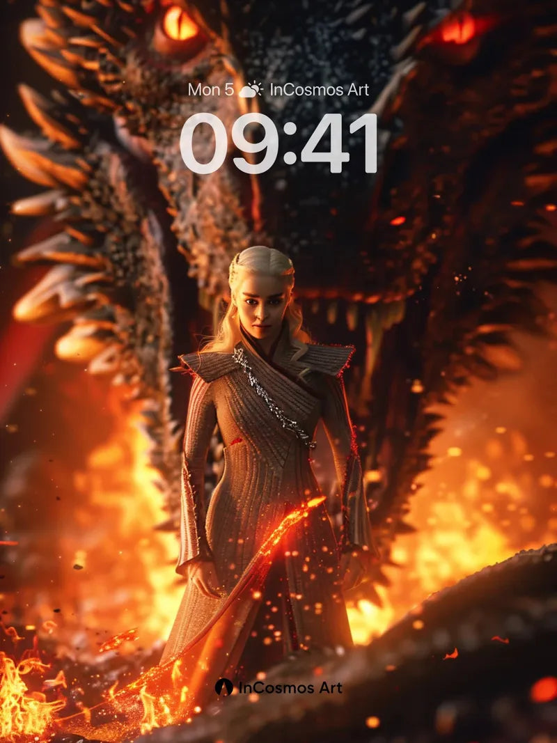 Ember Sovereign Wallpaper with Dragon's Breath