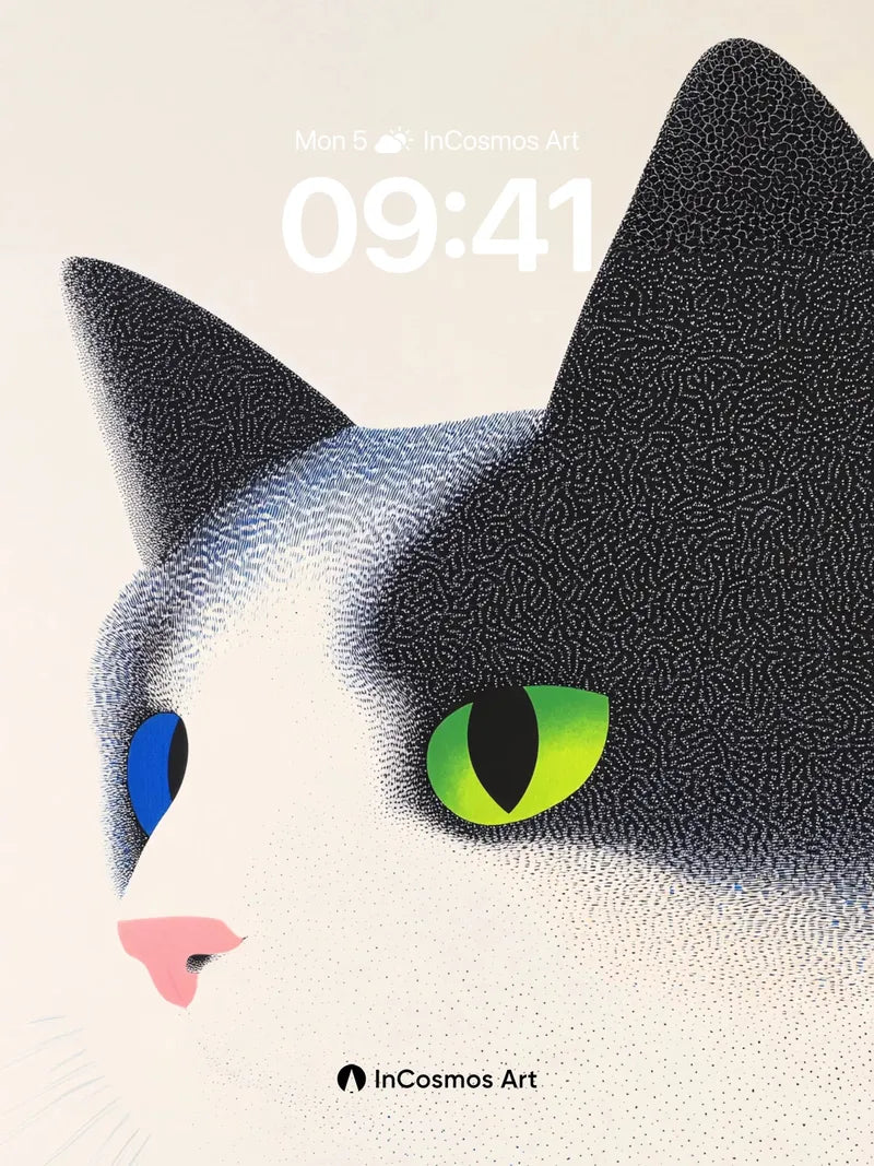 Surreal Gaze Wallpaper with Contrasting Eyes