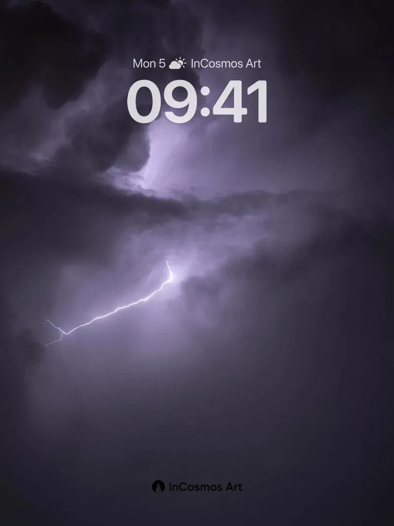 Storm Veil Wallpaper with Electric Pulse