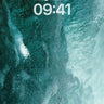 Turquoise Abyss Wallpaper with Living Currents wallpaper for iPhone, iPad & Mac