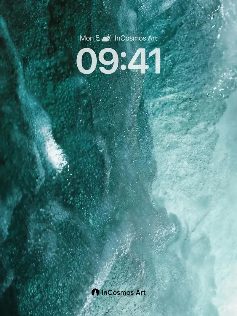 Turquoise Abyss Wallpaper with Living Currents