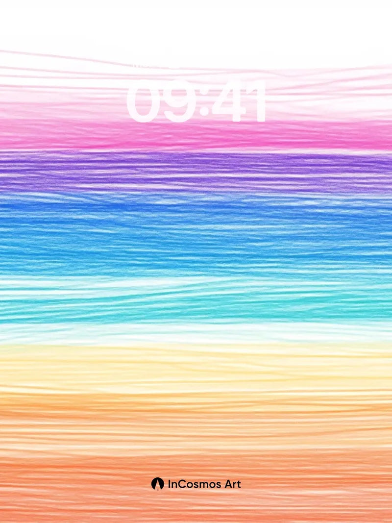 Luminous Horizon Wallpaper with Soft Brushstrokes