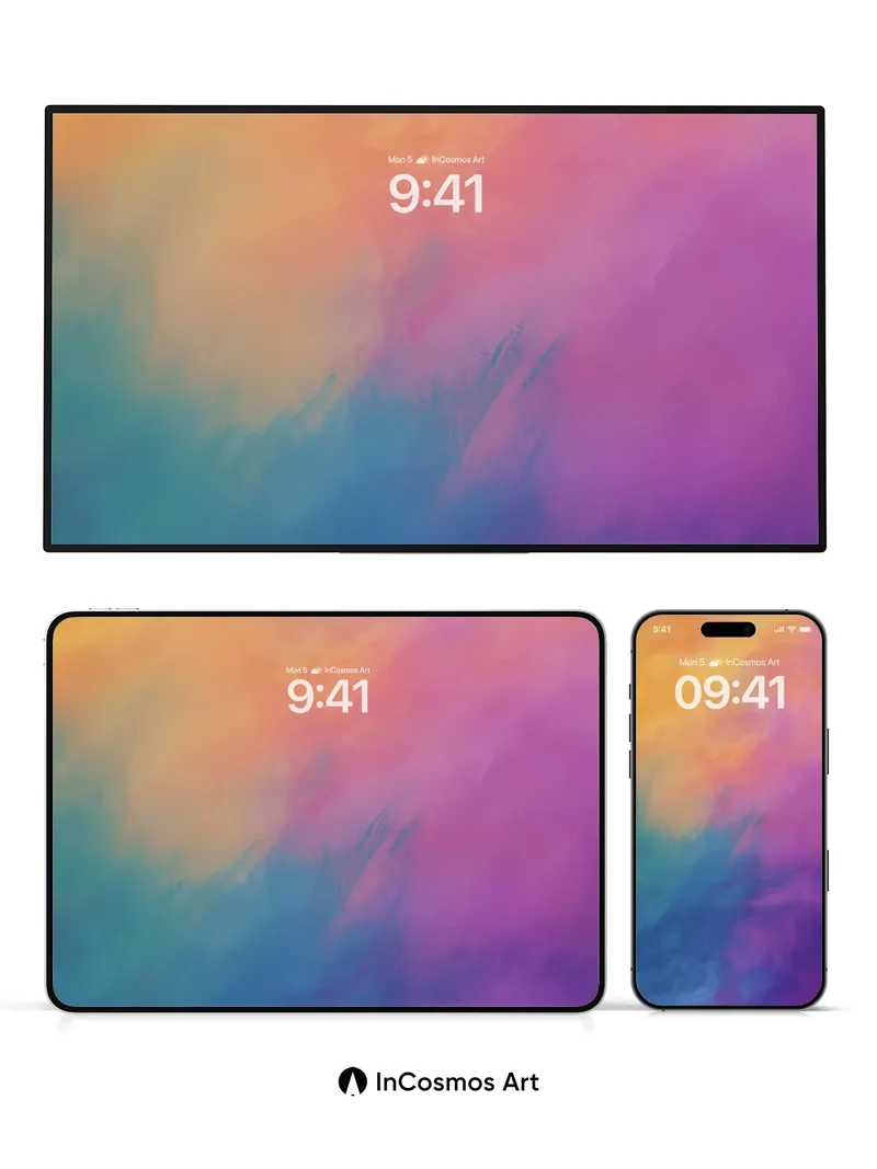 Spectral Haze Wallpaper with Ethereal Drift