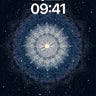 Cosmic Mandala Wallpaper with Starlight Veins wallpaper for iPhone, iPad & Mac