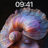 Surreal Shell Wallpaper with Cracked Skin Texture wallpaper for iPhone, iPad & Mac