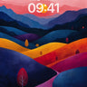 Serenity Ridge Wallpaper with Sunset Hues wallpaper for iPhone, iPad & Mac