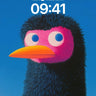 Playful Pixel Bird Wallpaper with Neon Glow wallpaper for iPhone, iPad & Mac