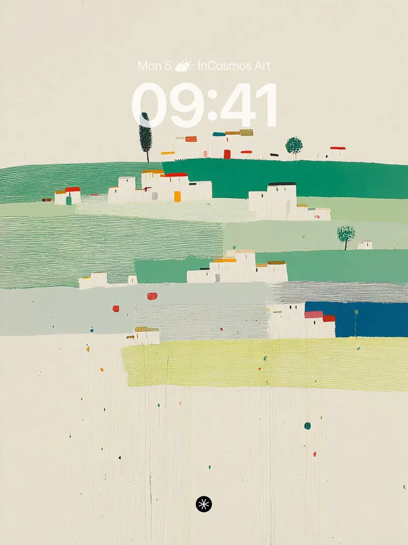 Abstract Landscape Wallpaper 4K for iPhone Lock Screen — digital wallpaper for iPhone, iPad and Mac