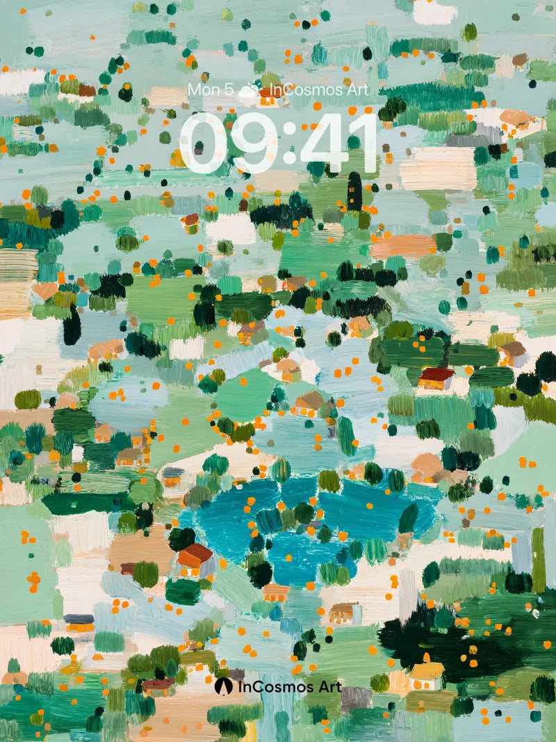 Whispering Meadow Wallpaper with Dappled Light wallpaper for iPhone, iPad & Mac