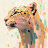 Surreal Leopard Wallpaper with Color Cascade wallpaper for iPhone, iPad & Mac