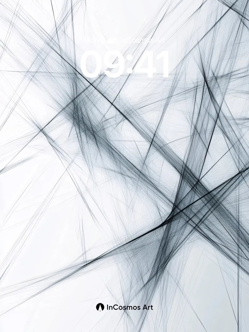 Whispering Lines Wallpaper with Ethereal Depth