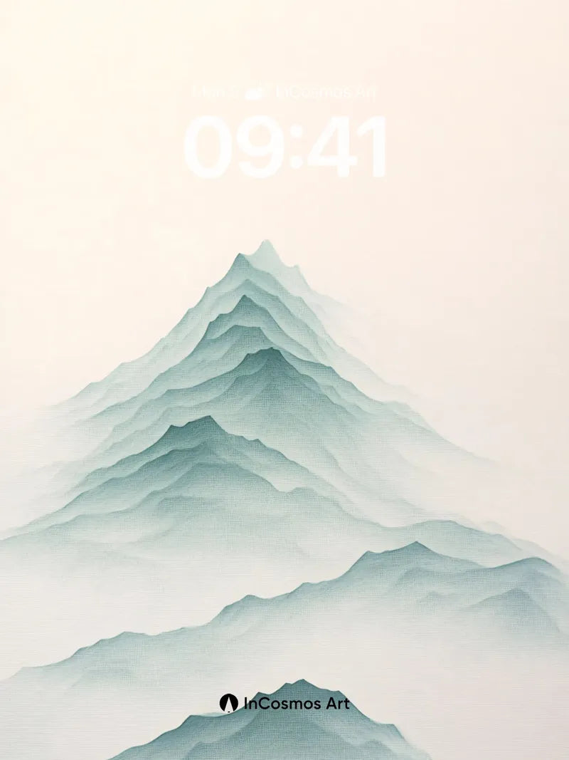 Serenity Peak Wallpaper with Ethereal Hues