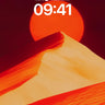 Crimson Horizon Wallpaper with Sun-Crowned Peak wallpaper for iPhone, iPad & Mac