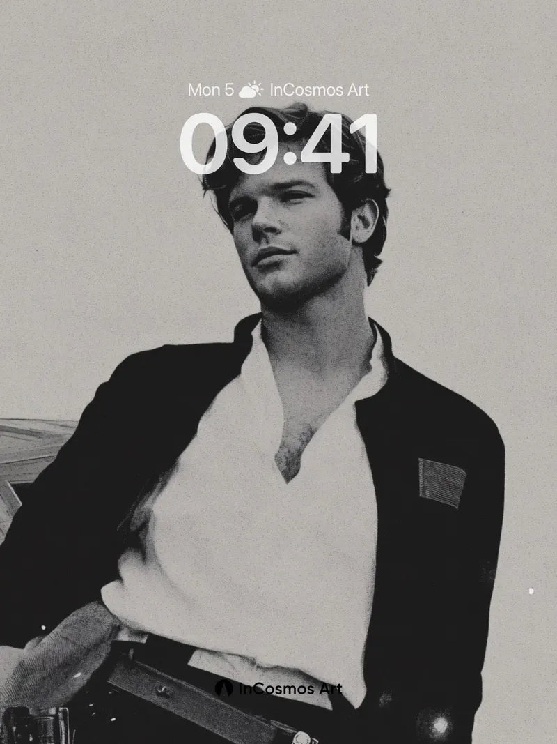 Monochrome Rebel Wallpaper with Starlight Dust