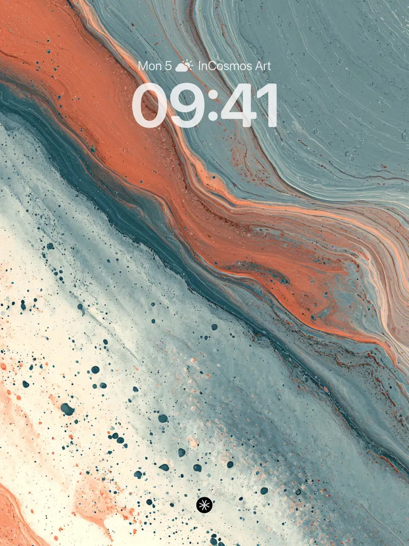 Liquid Marble Wallpaper with Speckled Flow wallpaper for iPhone, iPad & Mac