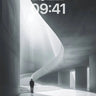 Serenity Curve Wallpaper with Ethereal Light wallpaper for iPhone, iPad & Mac