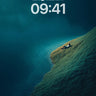 Ethereal Solitude Wallpaper with Floating Grass Edge wallpaper for iPhone, iPad & Mac