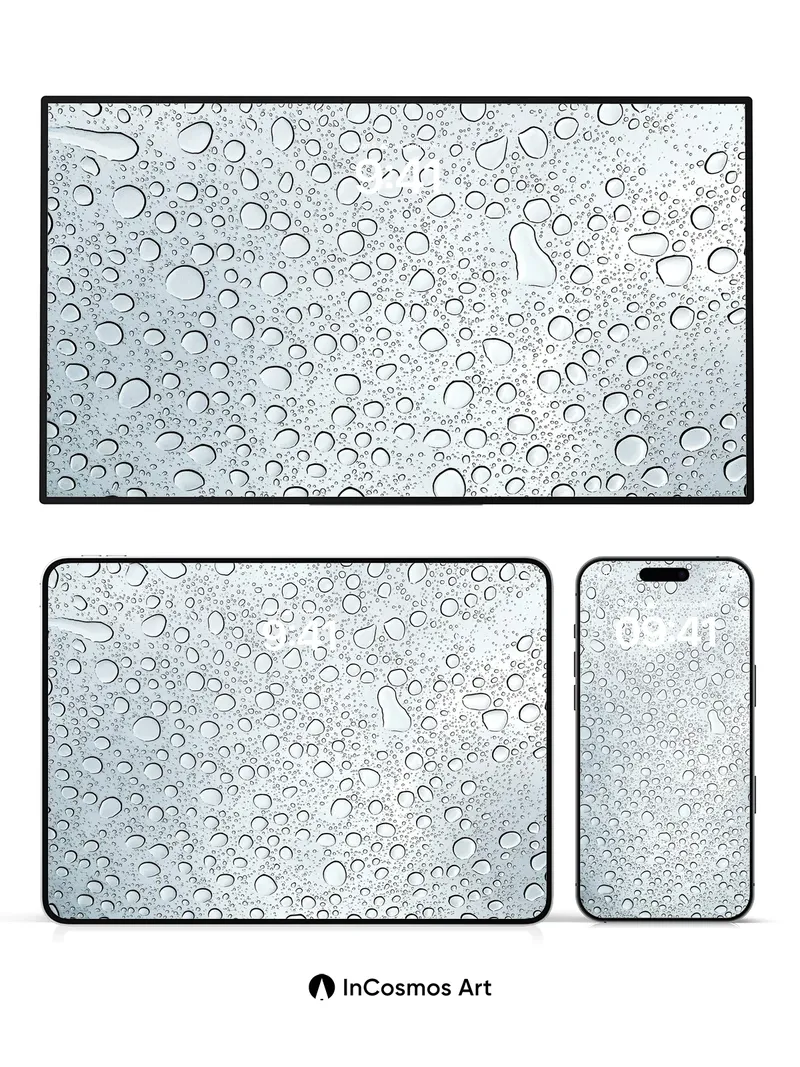 Serenity Dewdrop Wallpaper with Liquid Light