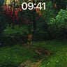 Whispering Path Wallpaper with Dappled Light wallpaper for iPhone, iPad & Mac