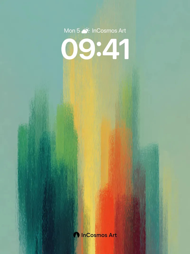 Luminous Forest Wallpaper with Color Breath