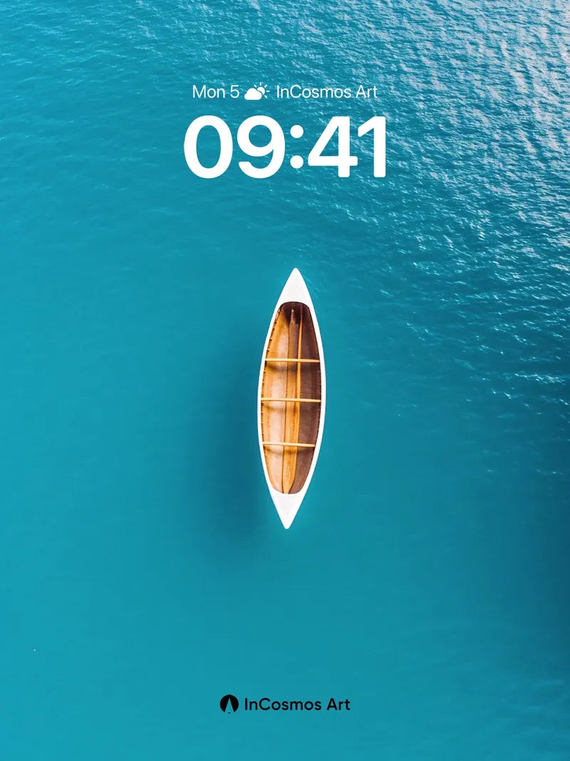 Serene Drift Wallpaper with Azure Depth