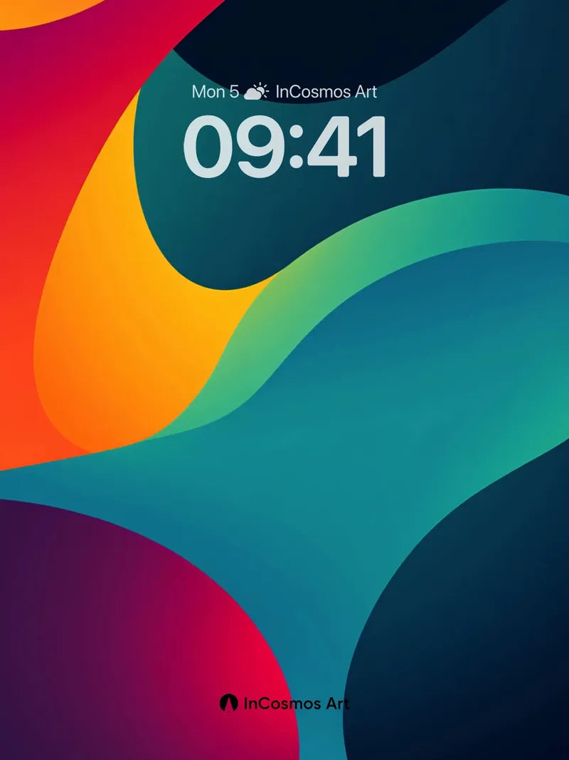 Liquid Spectrum Wallpaper with Cosmic Flow