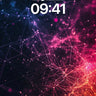 Neon Web Wallpaper with Cosmic Threads wallpaper for iPhone, iPad & Mac