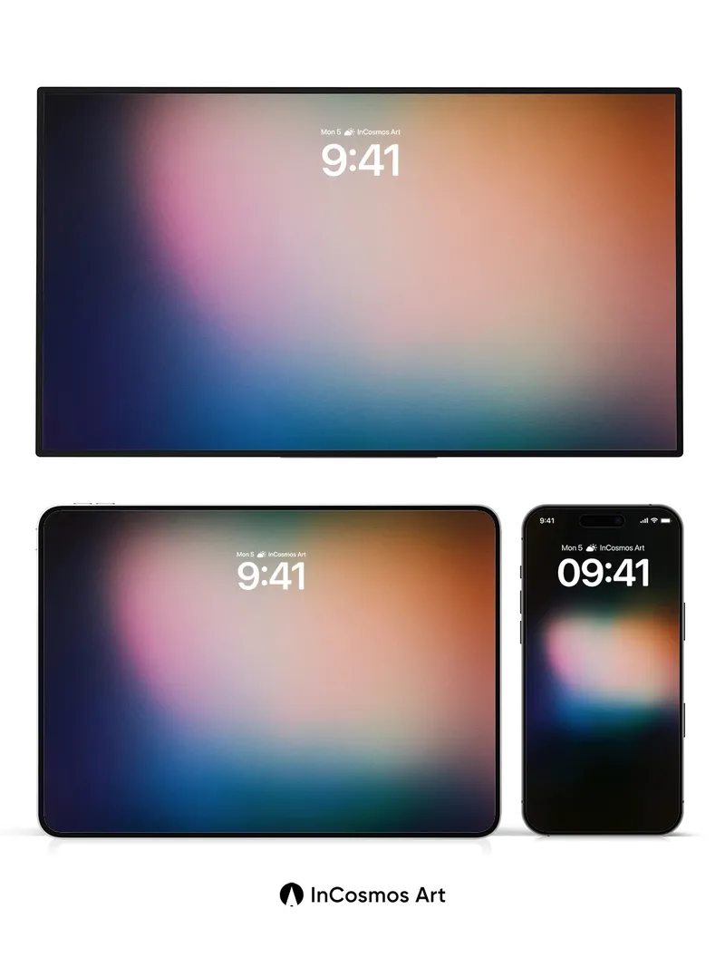 Luminous Veil Wallpaper with Ethereal Hues