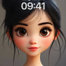Whispering Eyes Wallpaper with Soft Light Touch wallpaper for iPhone, iPad & Mac