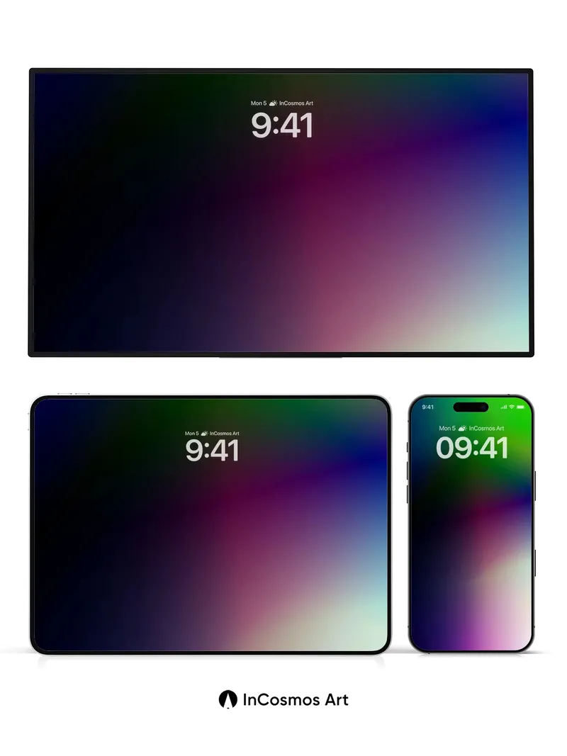 Luminous Gradient Wallpaper with Ethereal Hues