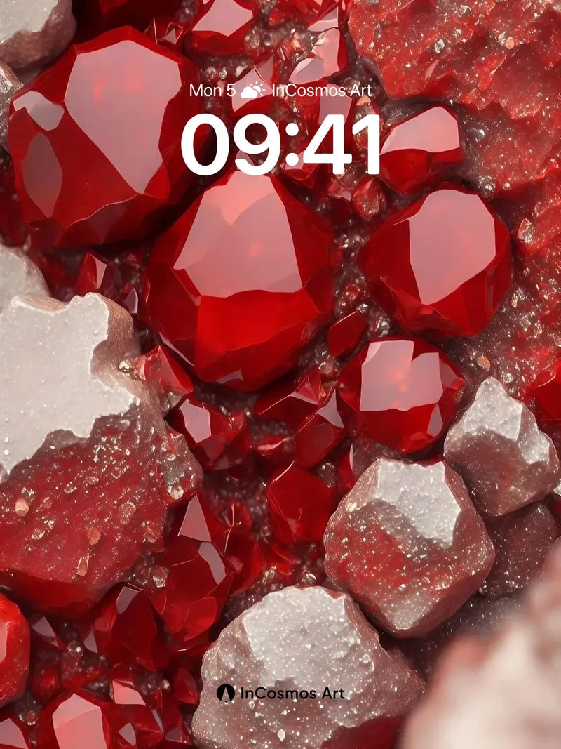 Bloodstone Mirage Wallpaper with Faceted Depths