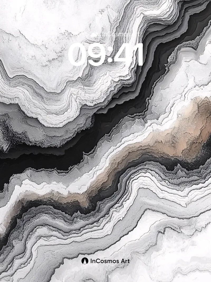 Silent Agate Wallpaper with Smoked Veins