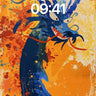 Fiery Serpent Wallpaper with Cosmic Scales wallpaper for iPhone, iPad & Mac