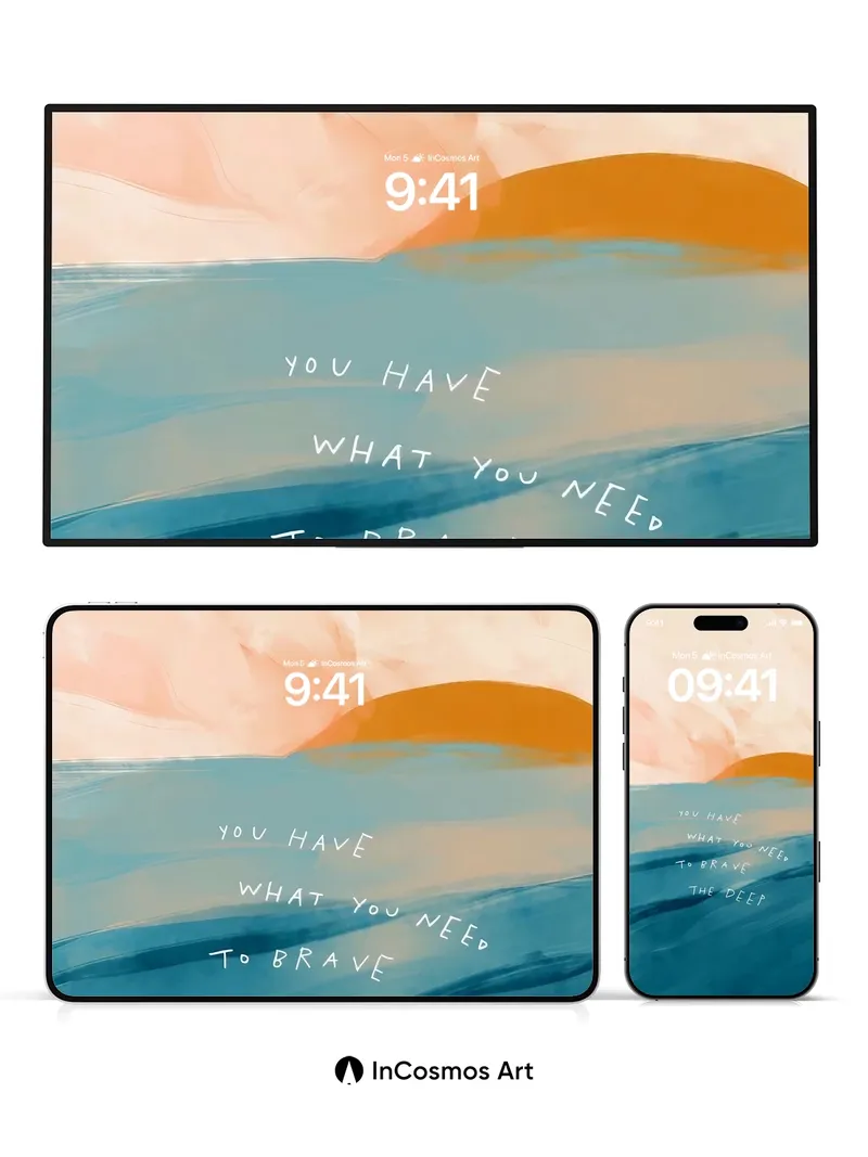 Serene Horizon Wallpaper with Whispering Waves