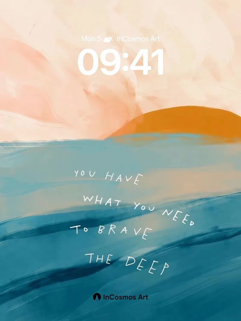 Serene Horizon Wallpaper with Whispering Waves