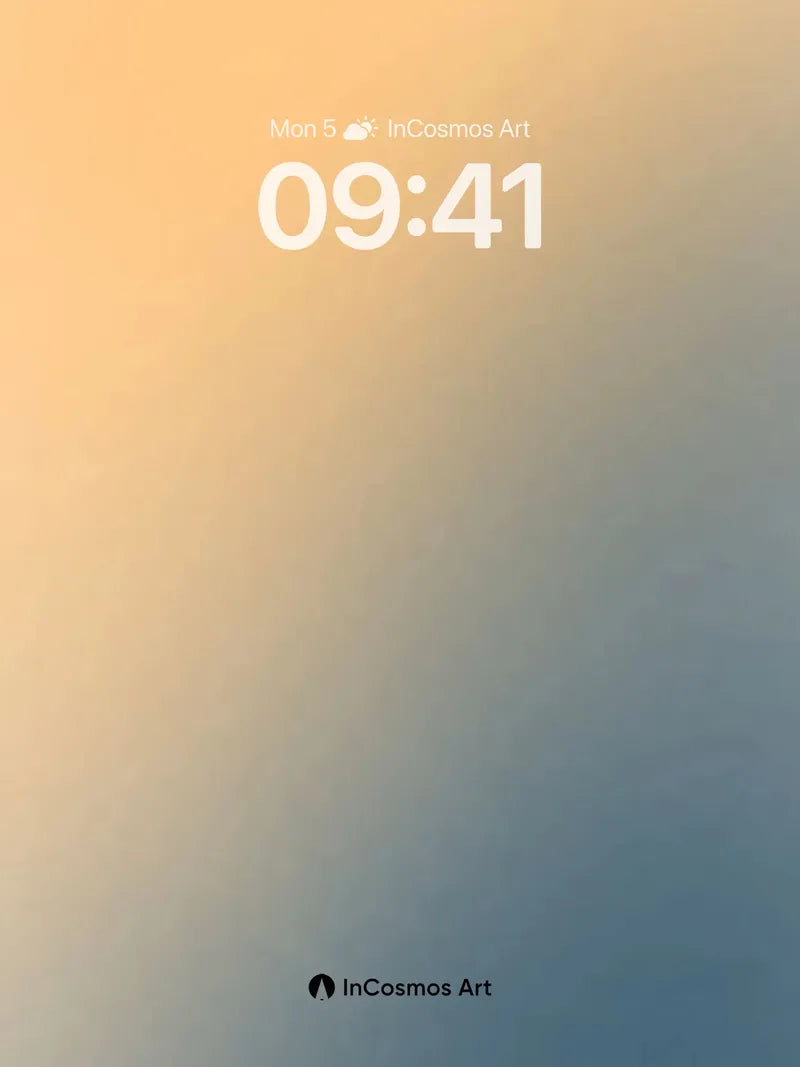 Golden Hush Gradient Wallpaper with Soft Fade