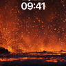 Incandescent Flow Wallpaper with Molten Sparks wallpaper for iPhone, iPad & Mac