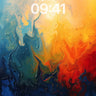 Fiery Abyss Wallpaper with Liquid Light wallpaper for iPhone, iPad & Mac