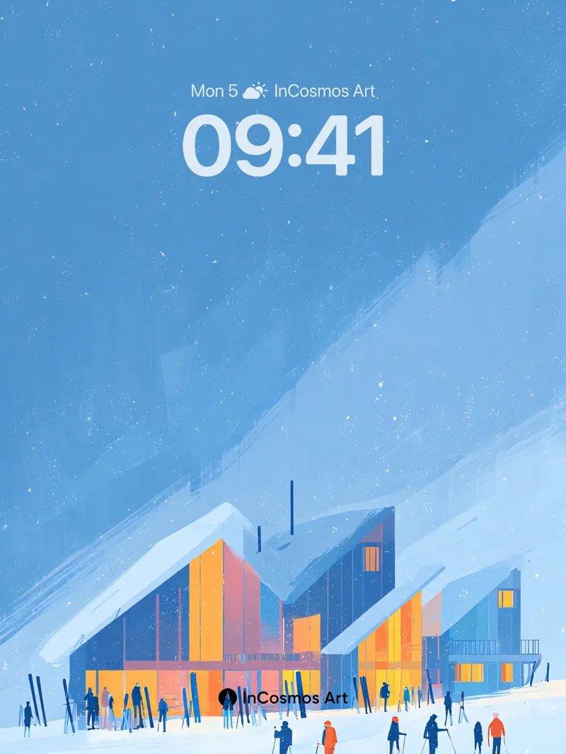 Sapphire Silence Wallpaper with Alpine Hues