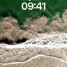 Emerald Tidal Wallpaper with Sandstorm Edge wallpaper for iPhone, iPad & Mac