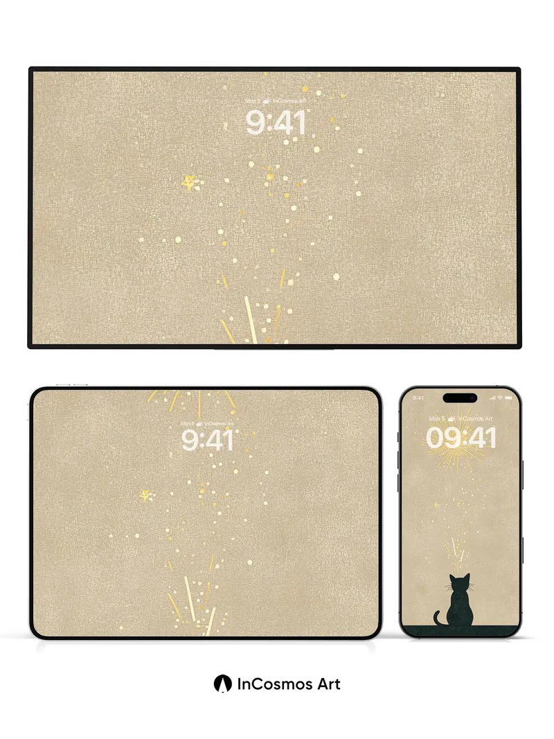 Whispering Spark Wallpaper with Midnight Observer