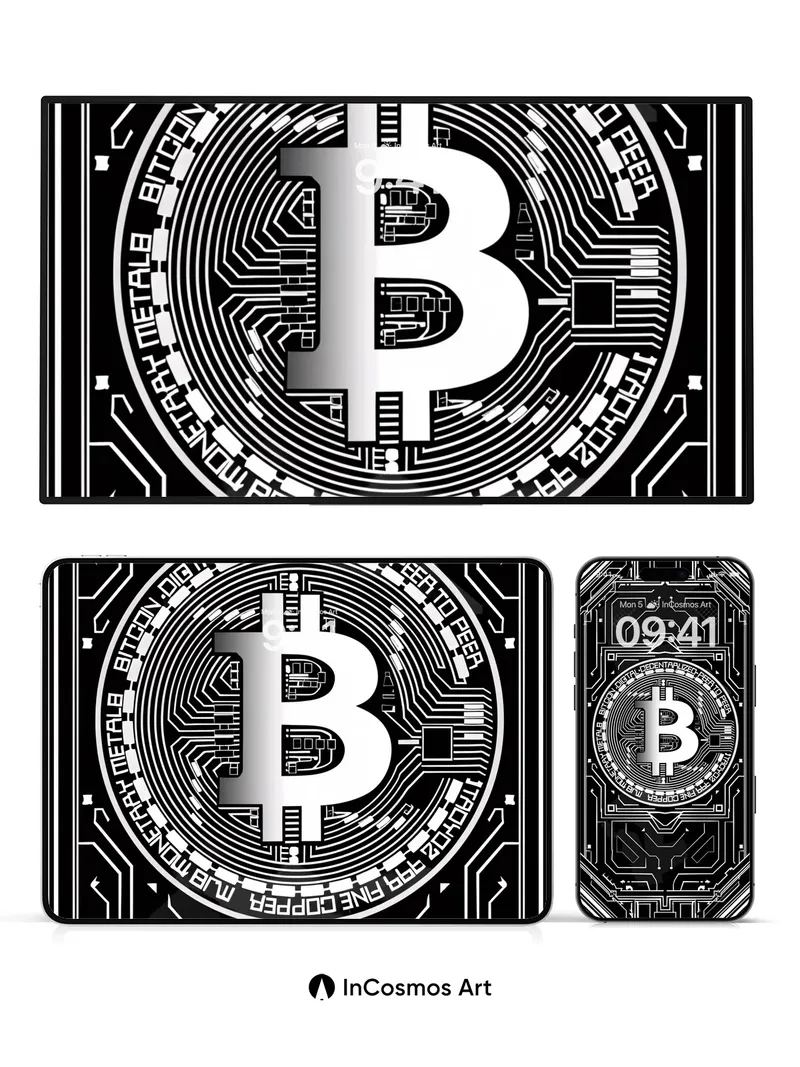 Circuit Pulse Wallpaper with Bitcoin Core