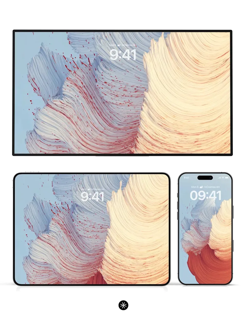 Fluid Motion Gradient Flow Wallpaper