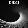 Luminous Void Wallpaper with Dot Matrix Flow wallpaper for iPhone, iPad & Mac