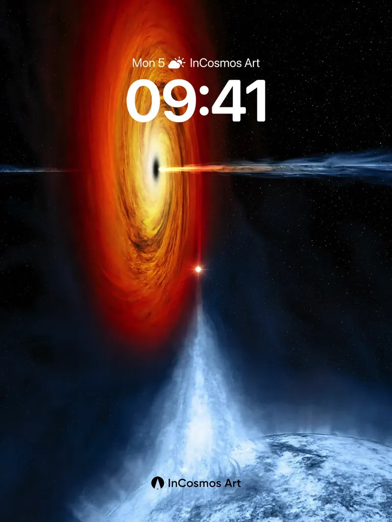 Cosmic Whirlpool Wallpaper with Starlight Veil wallpaper for iPhone, iPad & Mac