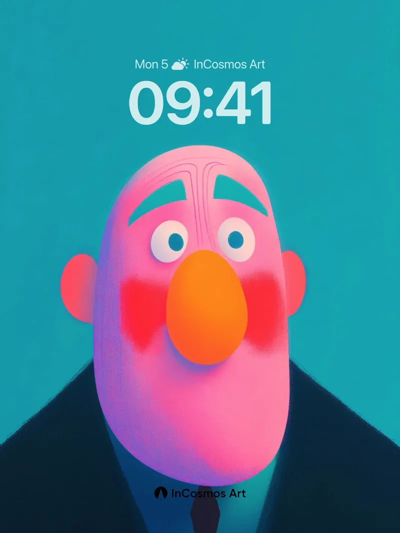 Playful Punch Wallpaper with Bold Geometry